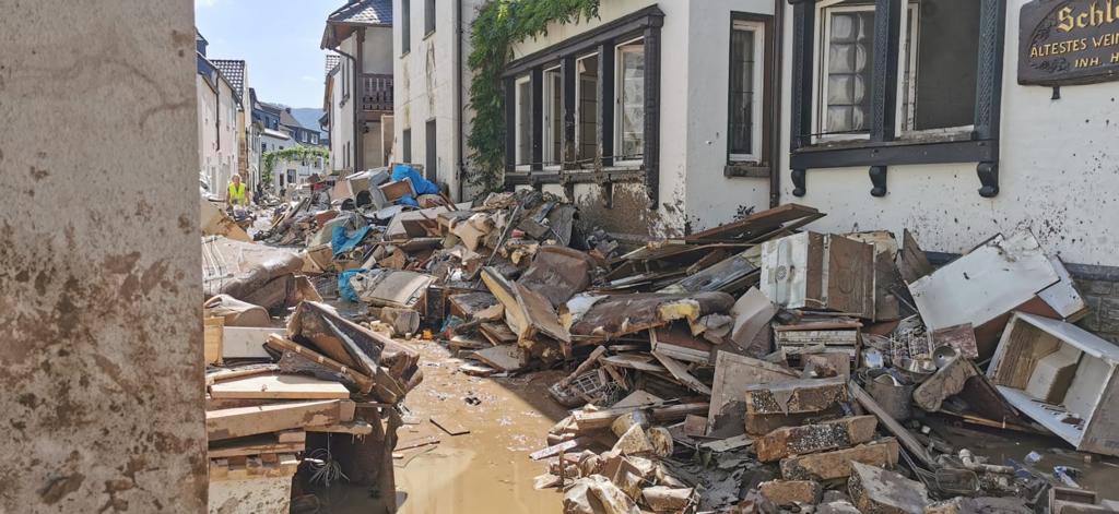 Eindruck von der Flutkatastrophe in Dernau. Foto: Alina Bökert