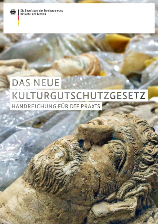 Cover der Handreichung zum neuen Kulturgutschutzgesetz, herausgegeben von der BKM im März 2017