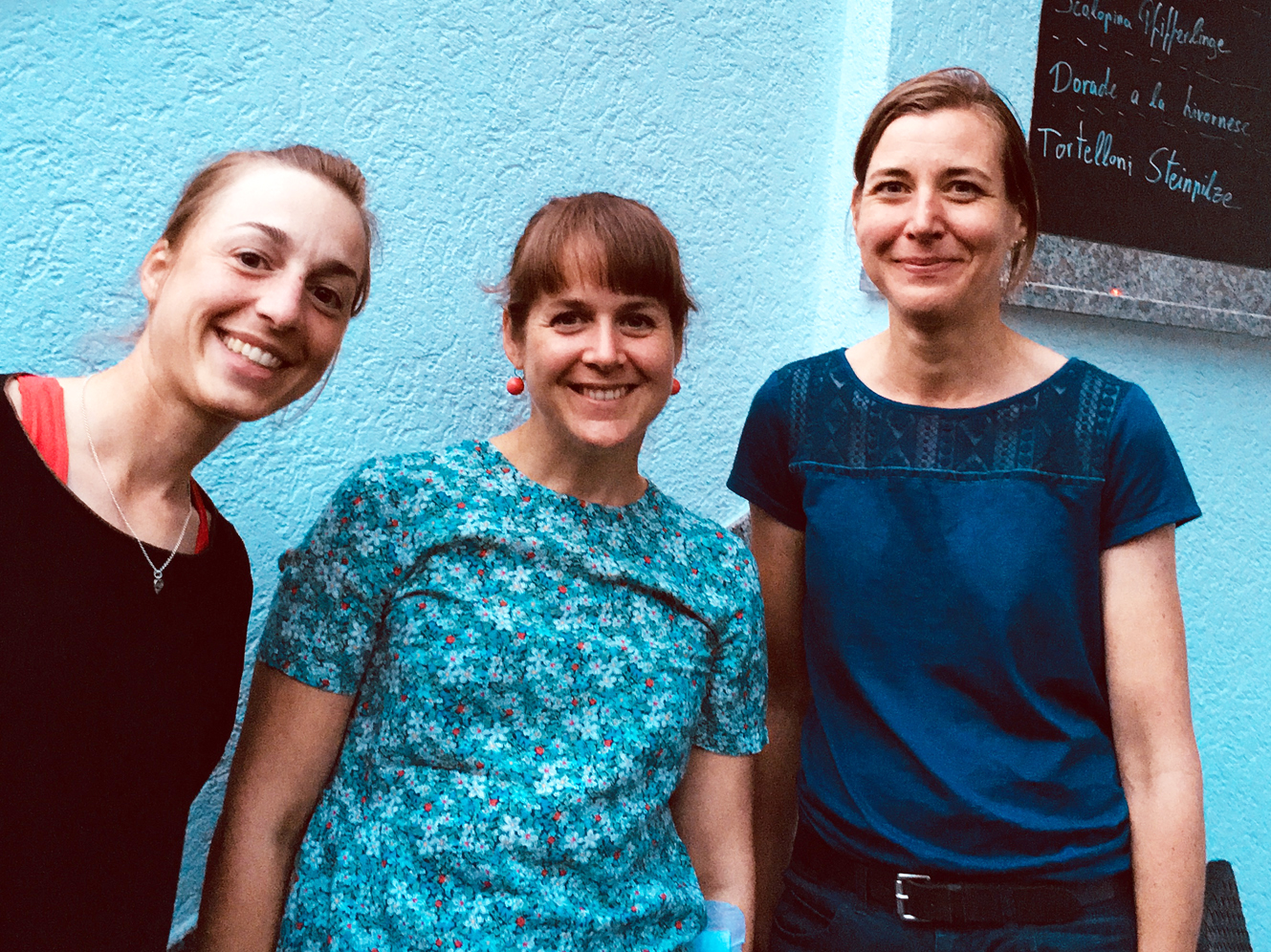LG_Hessen_Ursprung_Danter_Betz_2018_web Die gewählten Sprecherinnen der Landesgruppe Hessen: (v.li.) Elisabeth Ursprung, Susanne Danter und Gesine Betz (Foto: Pascale Regnault)