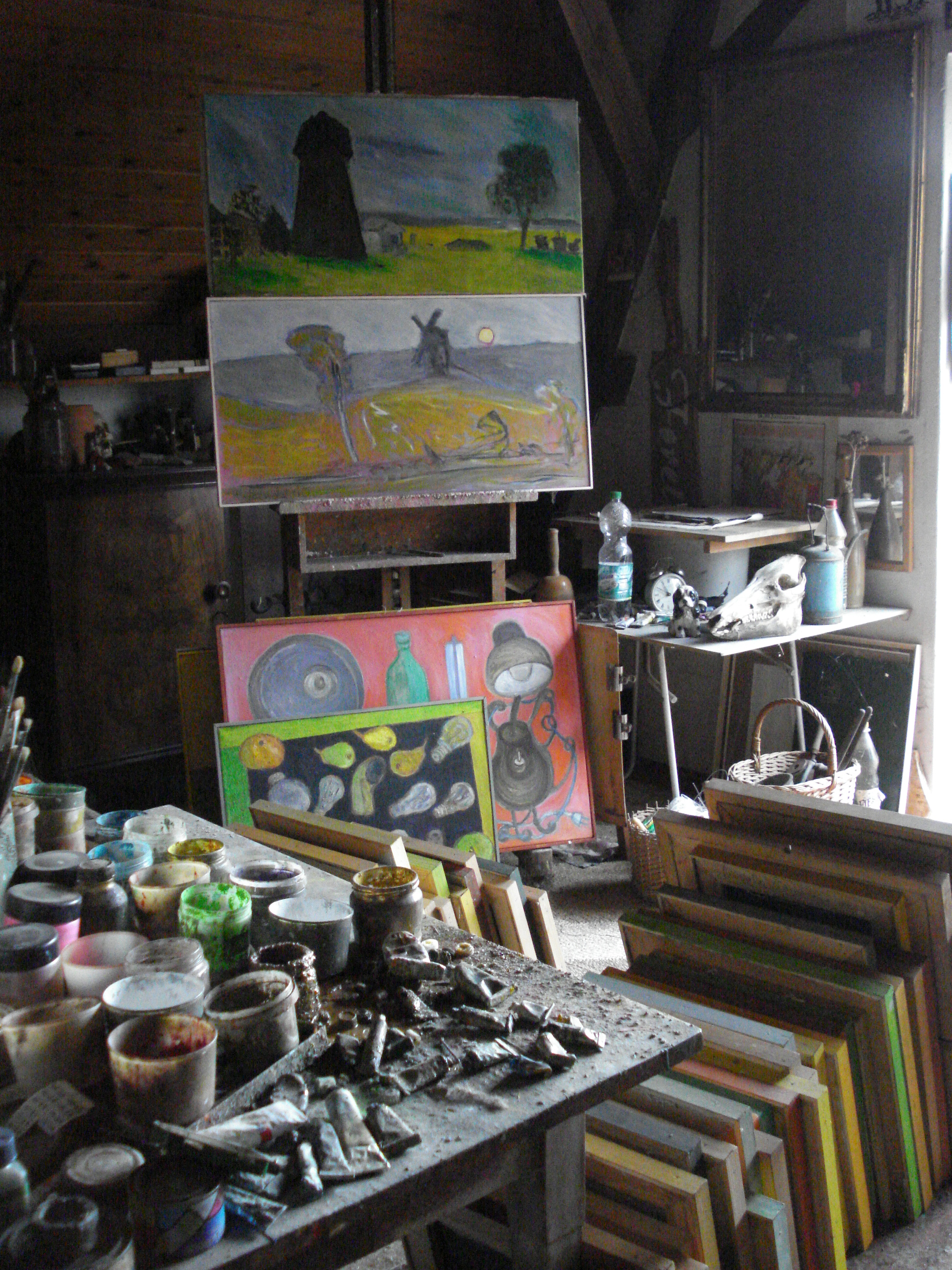 Atelier und Nachlassdepot Walter Lauche (1939-2010)
(Foto: Magdalena Lauche)
