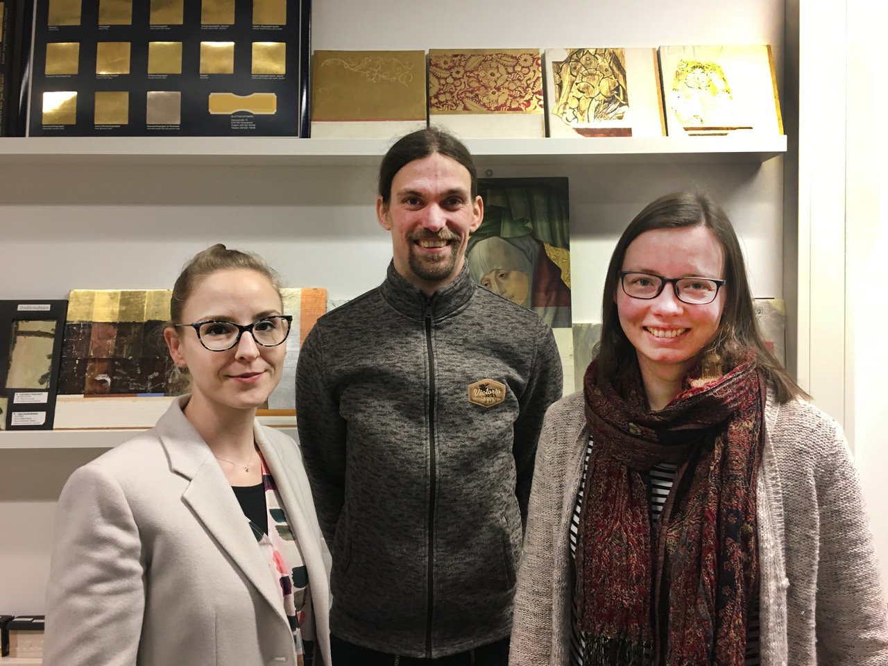 LG_NDS_Floss_Alsen_Abramowski Die Sprecher der Landesgruppe Niedersachsen. Von links: Bianca Floss, Hanno Alsen und Eva Abramowski