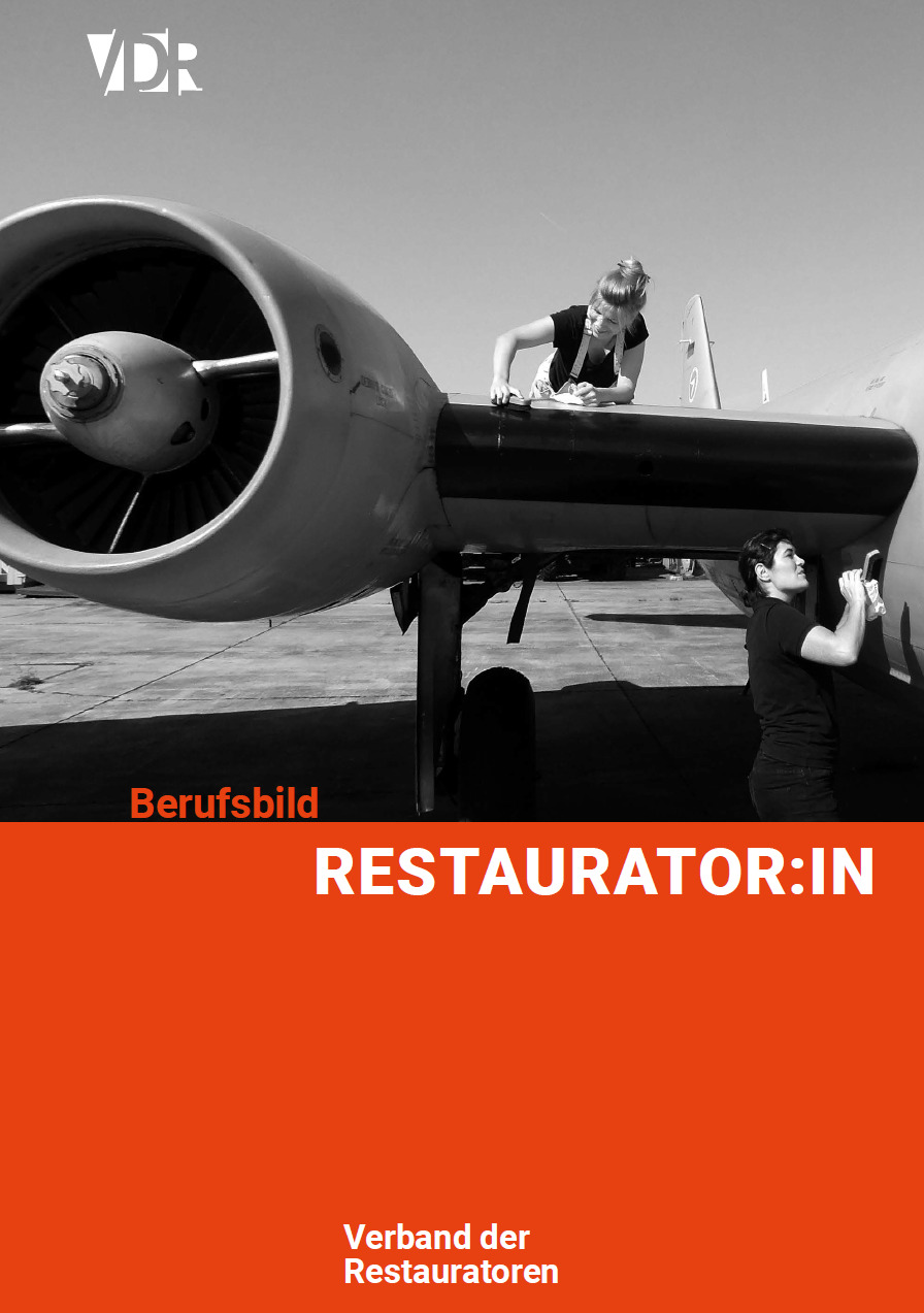 Cover Berufsbild Restaurator:in. VDR 2022