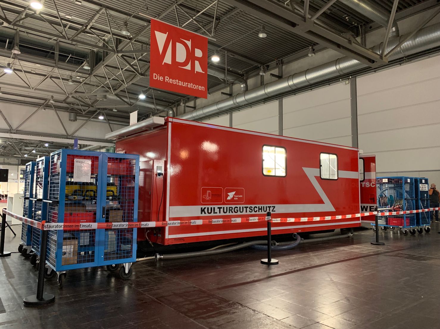Am VDR-Srand präsentieren wir in diesem Jahr den "Notfallcontainer Kulturgutschutz" aus Köln. Foto: Nadine Thiel.