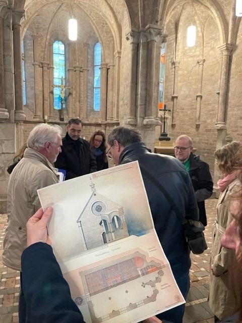 Nach dem ersten Sitzungstag erwartete den Vorstand eine Führung durch und um die Georgskapelle am Alten Friedhof in Bonn. Foto: PB