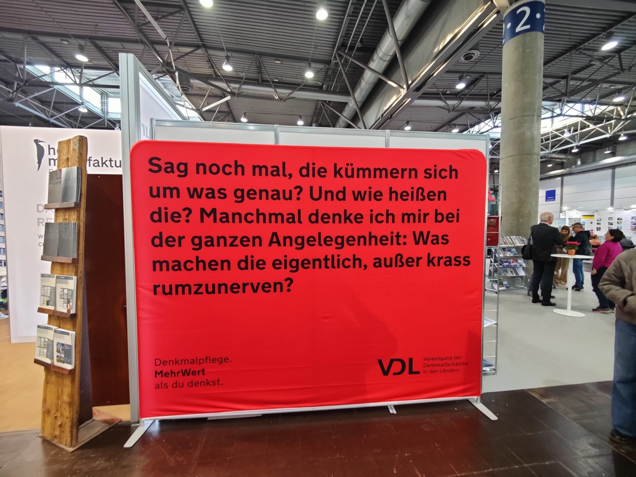 Bereits auf der Messe denkmal 2024 gewährte die VDL erste Einblicke in die neue Kampagne. Foto: henrike Steinweg