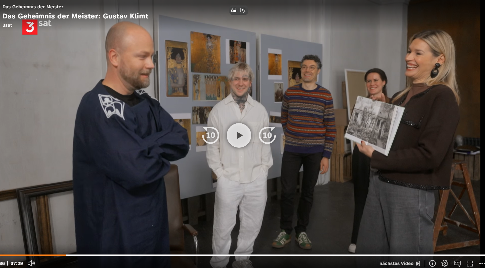 Screenshot aus der Klimt-Folge.