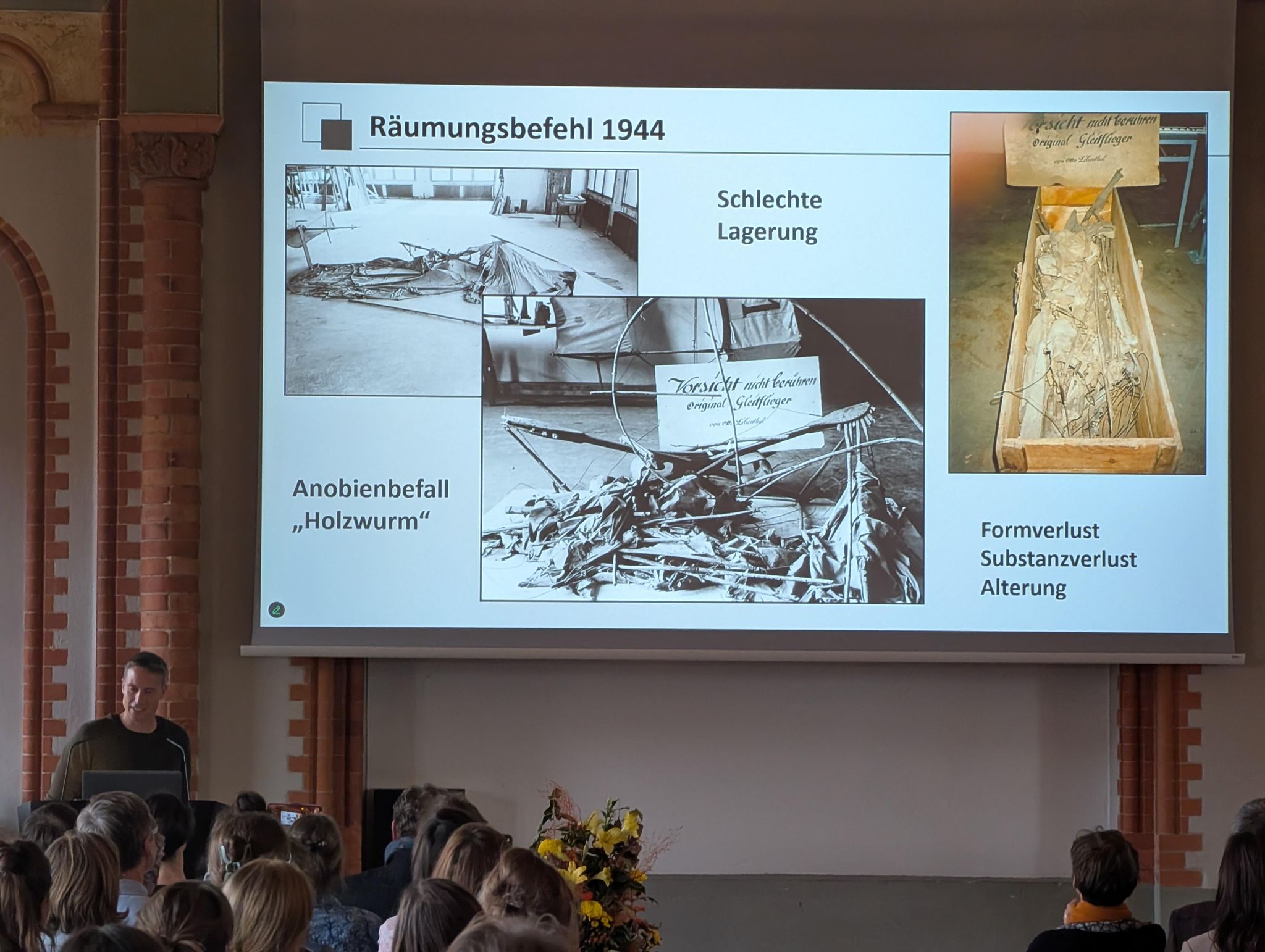 Vortrag zum  Lilienthal Gleiter. Foto: Zengin