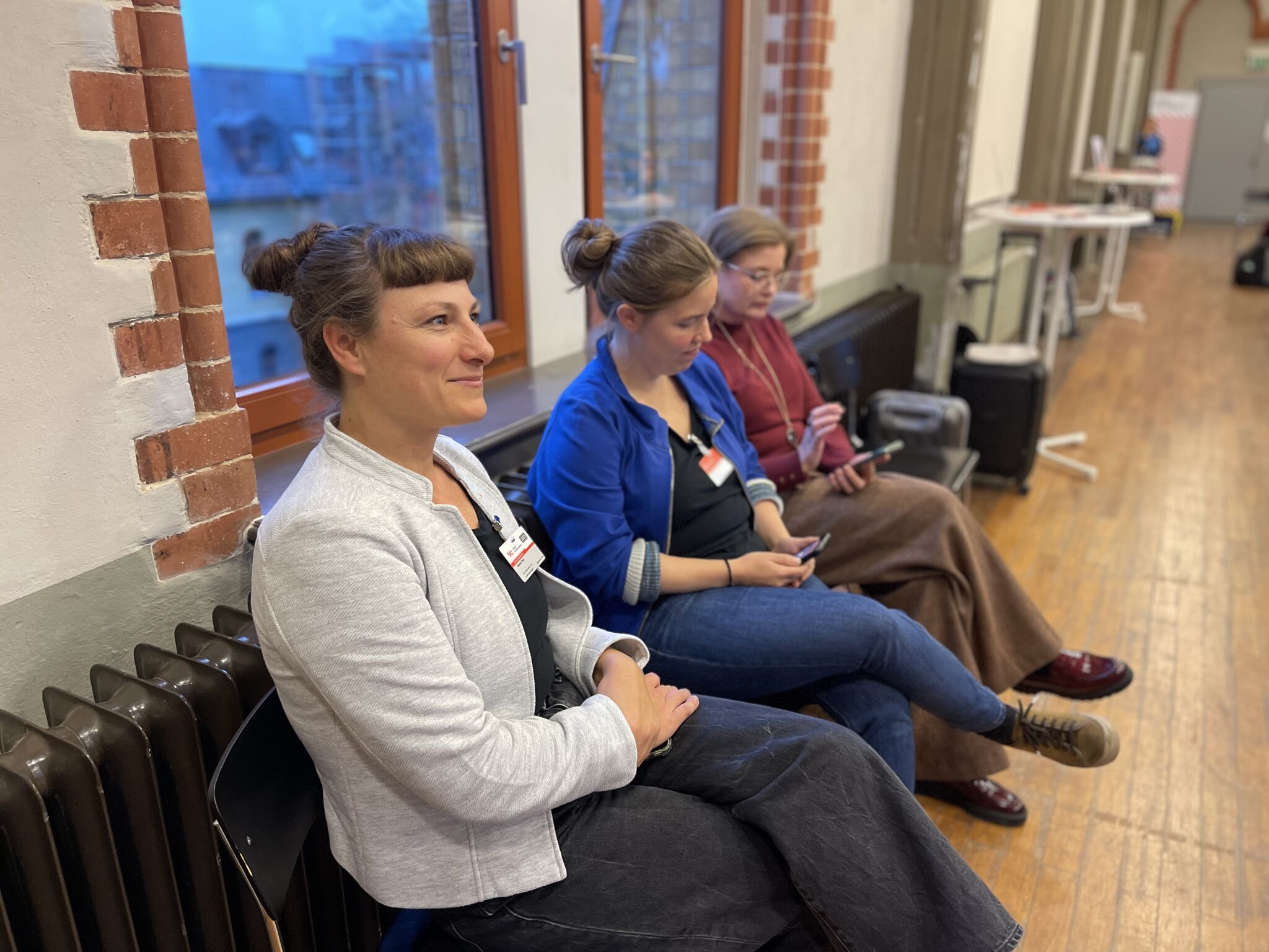 Nadine Thiel während der Wahl.