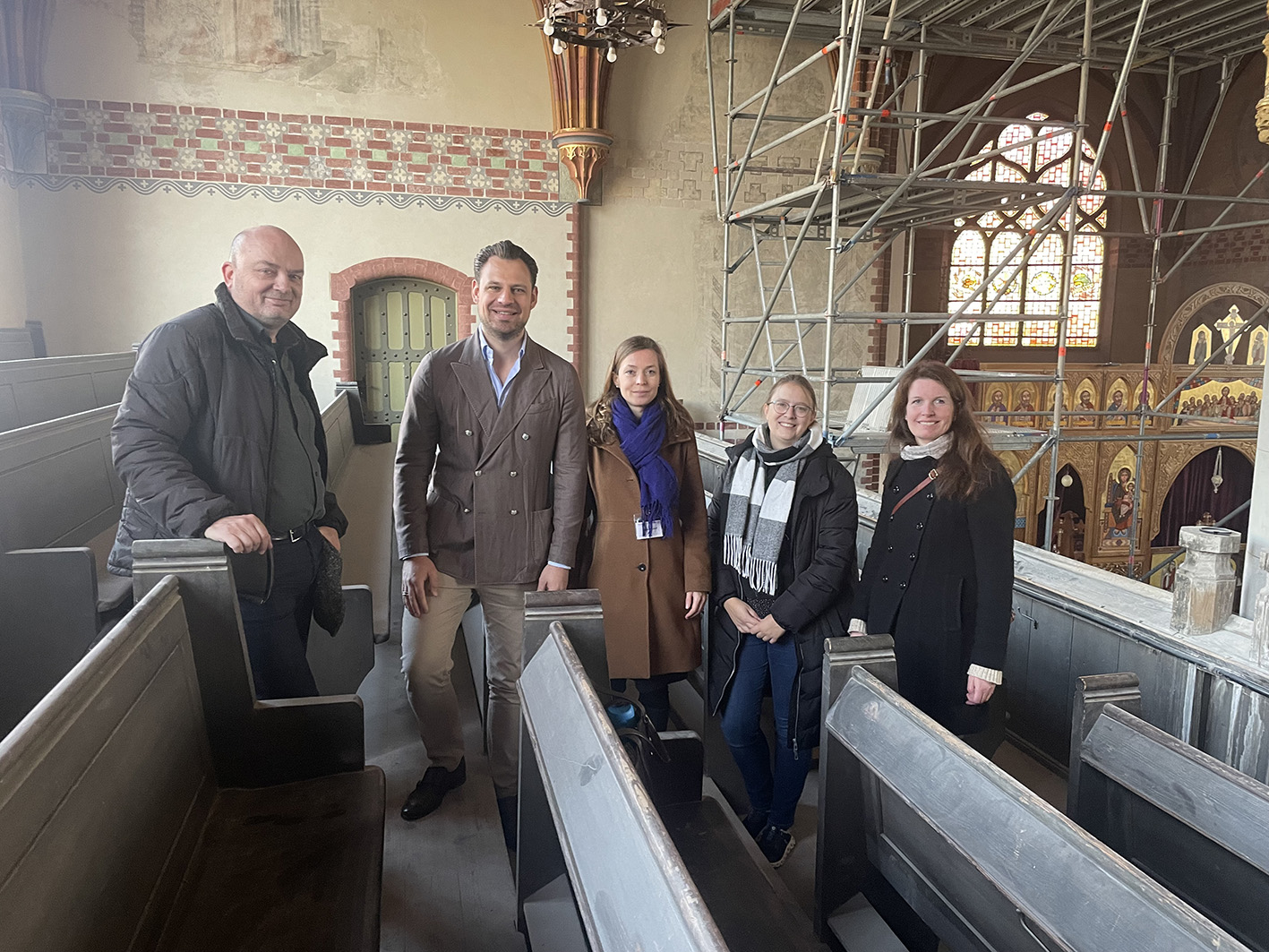 Die Restaurator Jan-Marek Buch ermöglichte Einblicke in den Kulturguterhalt. © BFB/Henning Schacht