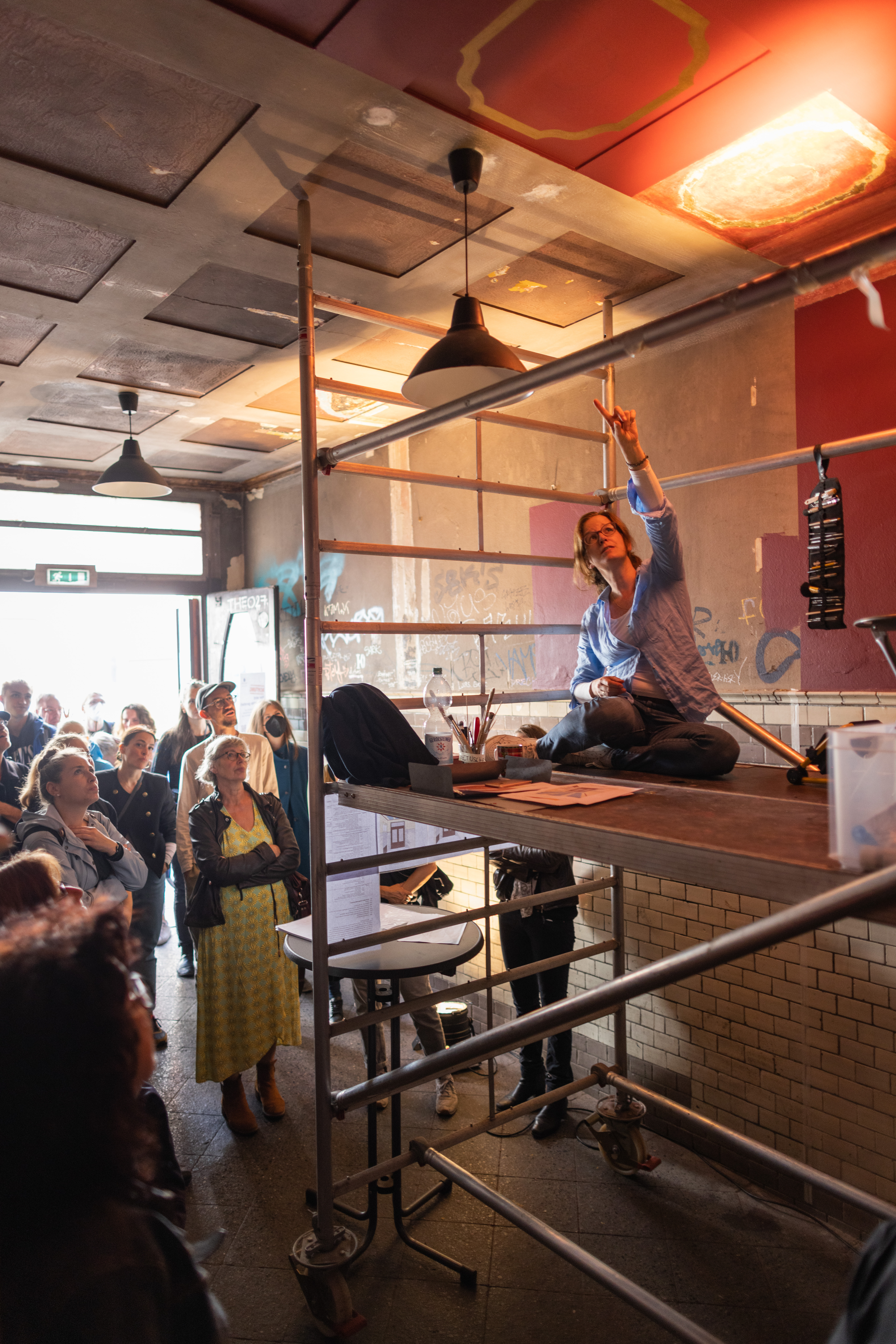 Vermittlungsbeispiel: Live-Restaurierung in Leipzig, (c) Christian Hüller 