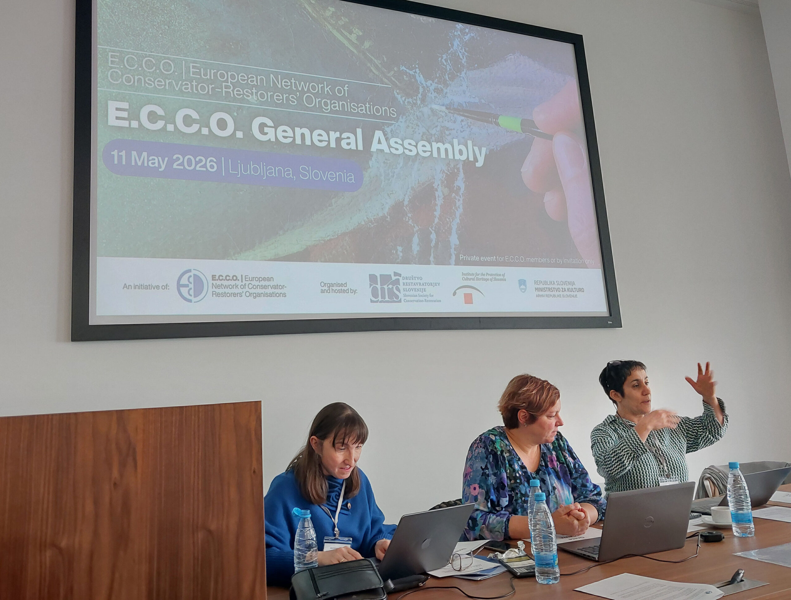 E.C.C.O.-Generalversammlung im Slowenischen Nationalarchiv