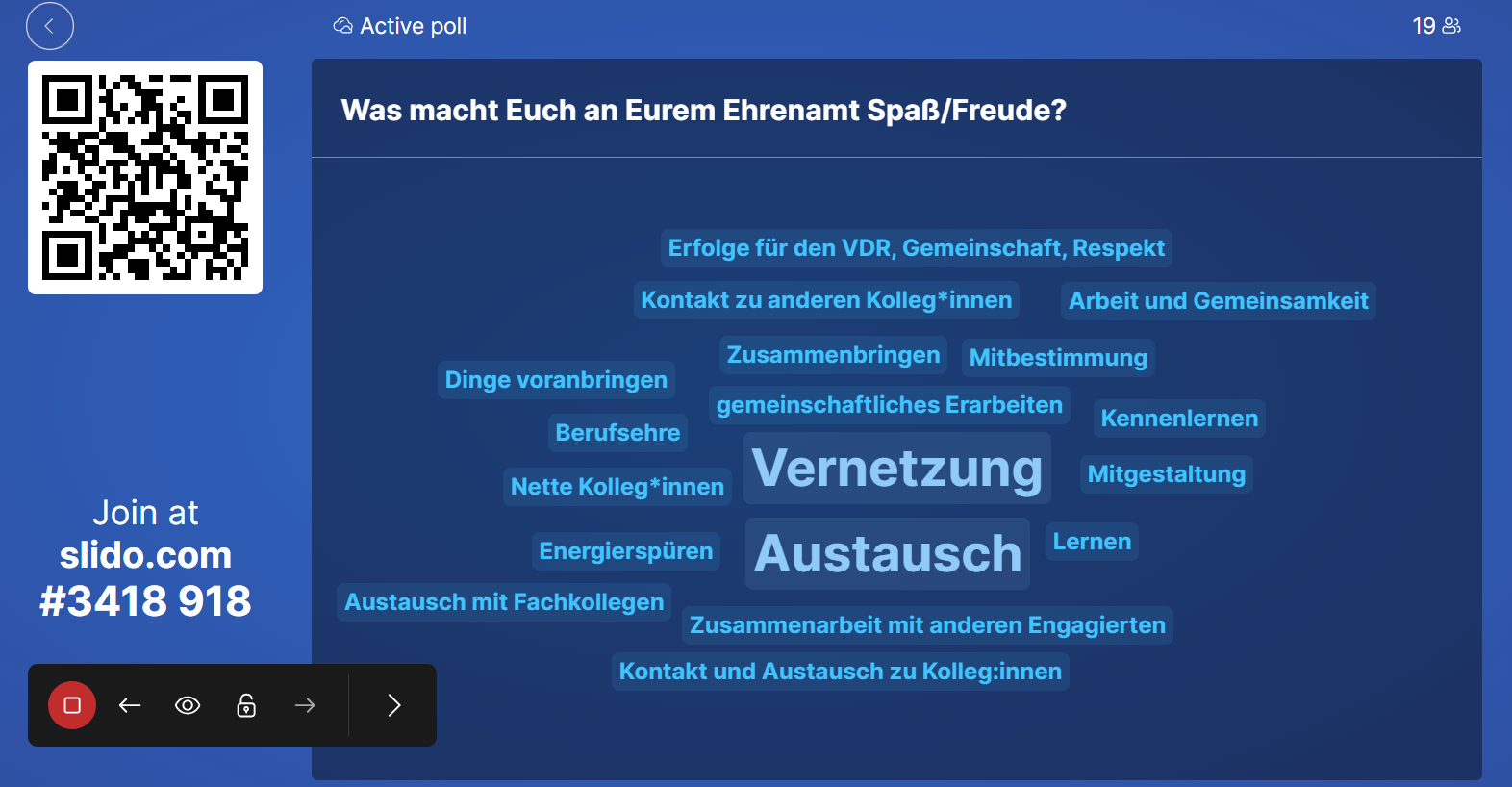 Ergebnis einer Kurzabfrage unter den Vorstandsmitgliedern.