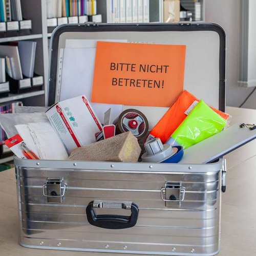 Notfallkisten für Museen: Der Museumsverband stellt diese Notfallkisten Museen im Bedarfsfall kostenlos zur Verfügung. Foto: MVRLP, Lorna Bittner