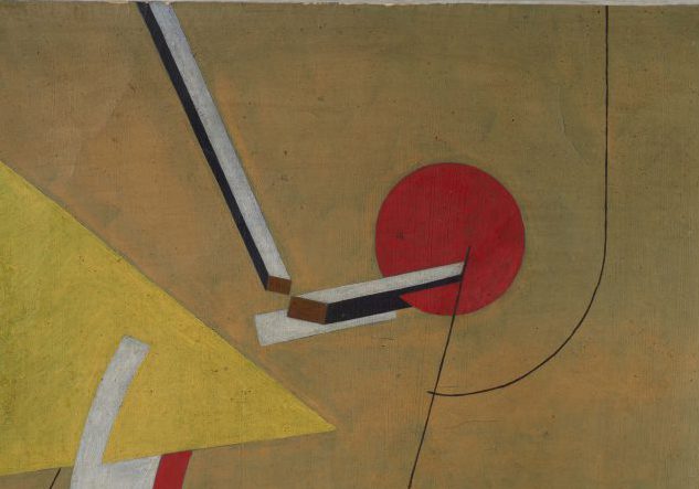 2021-02_17_Podcast_Mandt_Kunstfaelscher Ausschnitt von „Proun“, 1923, frühere Zuschreibung El Lissitzky, Tempera auf Papier, Museum Ludwig (Foto: Rheinisches Bildarchiv, Köln)